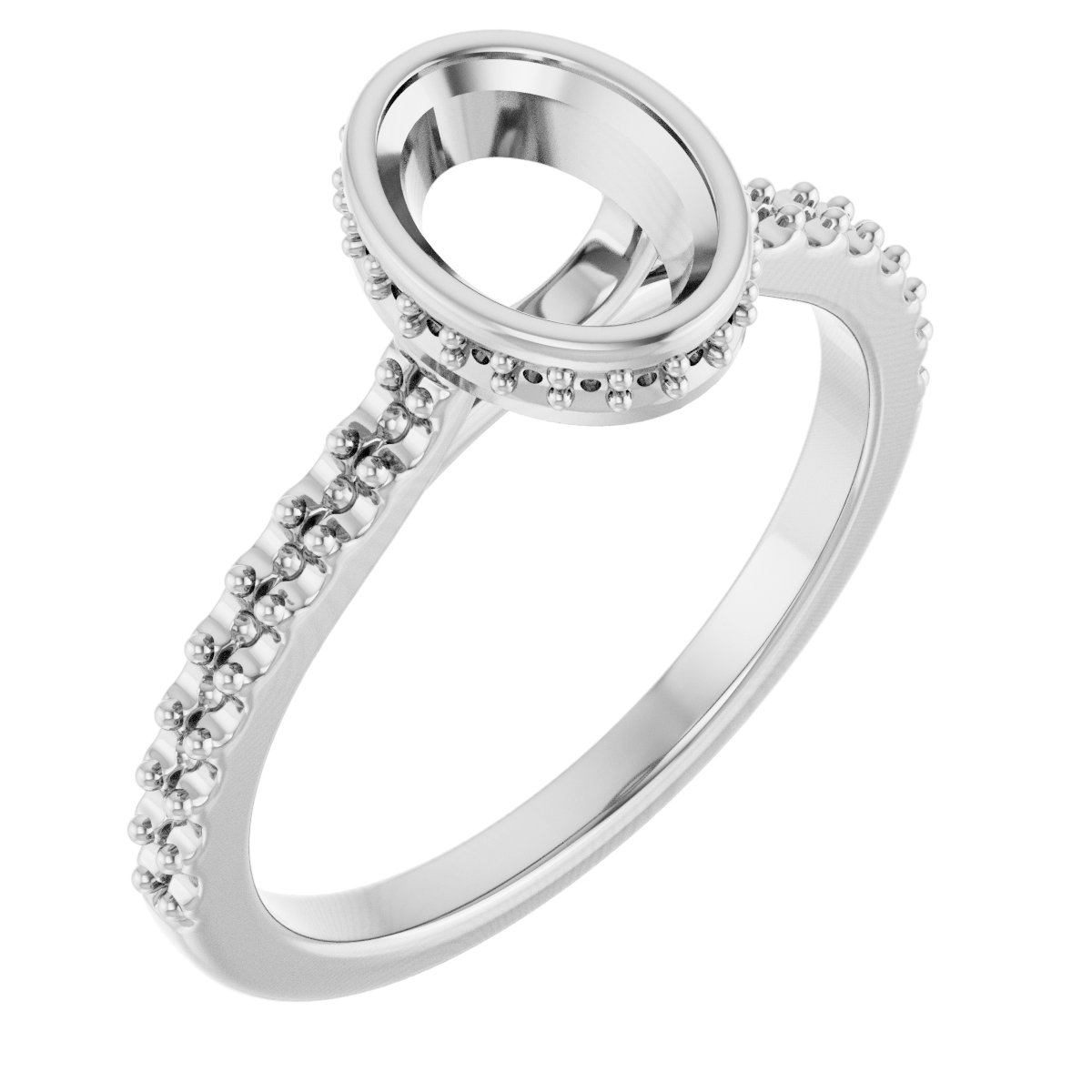 Hidden Halo-Style Engagement Ring
