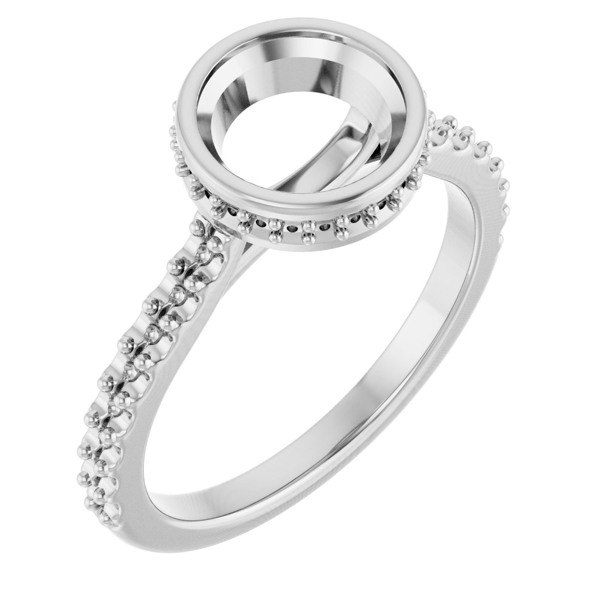 Hidden Halo-Style Engagement Ring