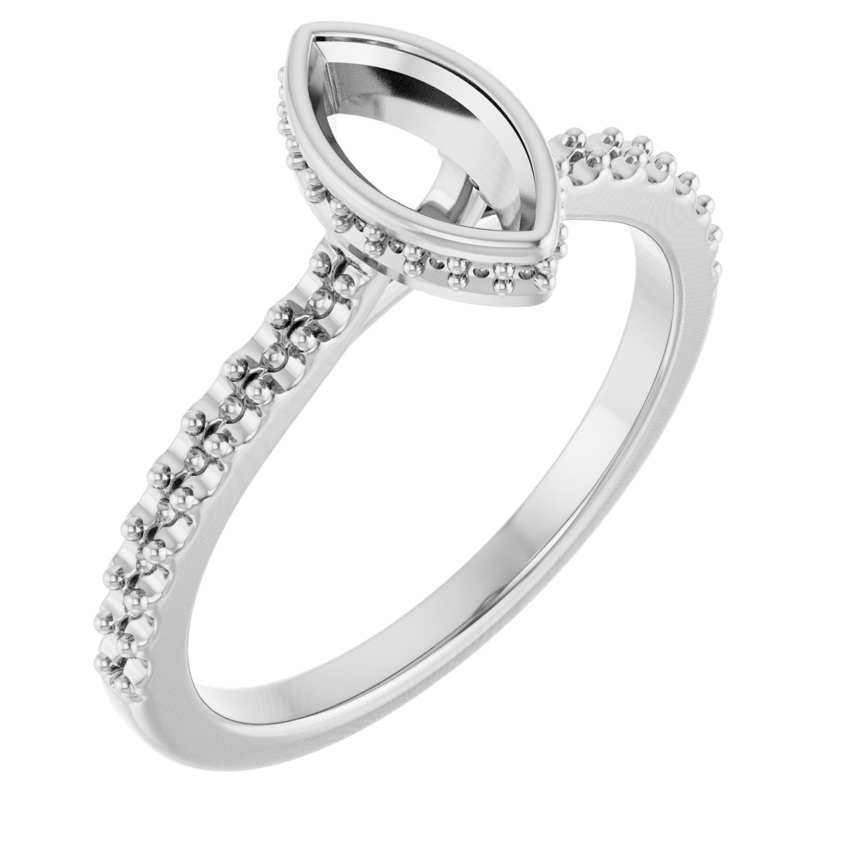 Hidden Halo-Style Engagement Ring