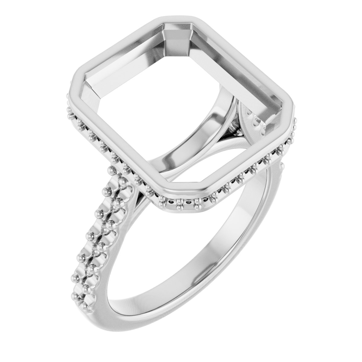 Hidden Halo-Style Engagement Ring