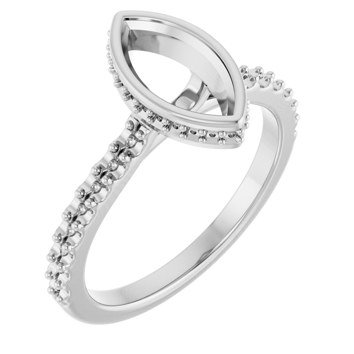 Hidden Halo-Style Engagement Ring