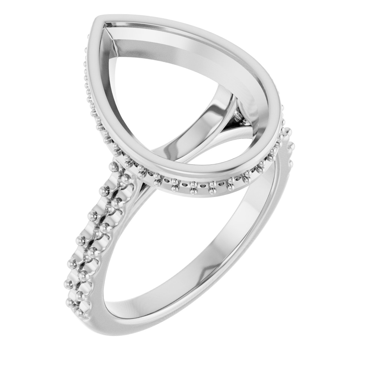 Hidden Halo-Style Engagement Ring