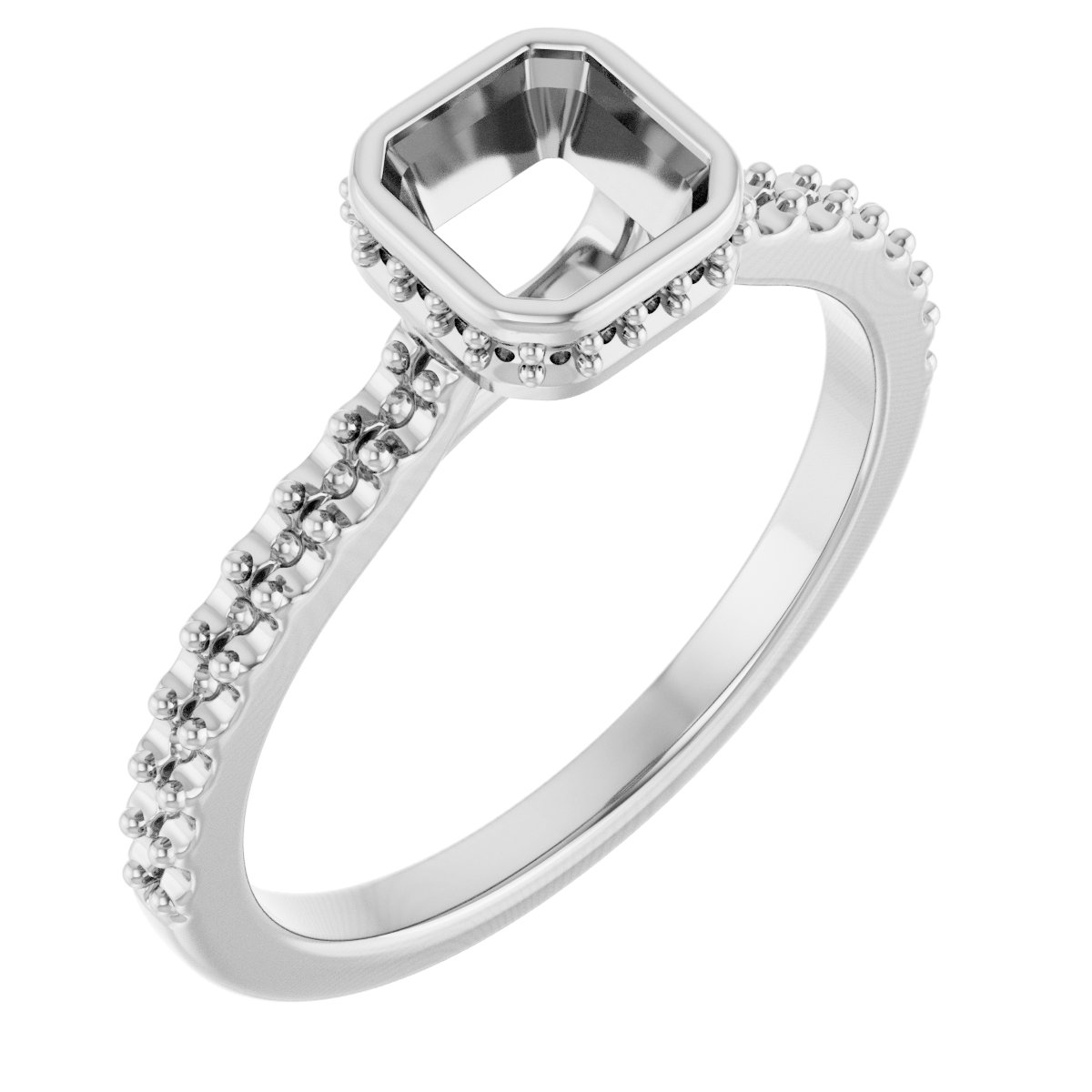 Hidden Halo-Style Engagement Ring
