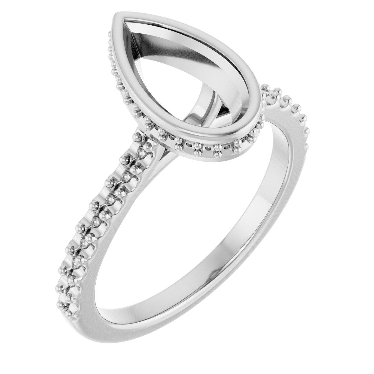 Hidden Halo-Style Engagement Ring