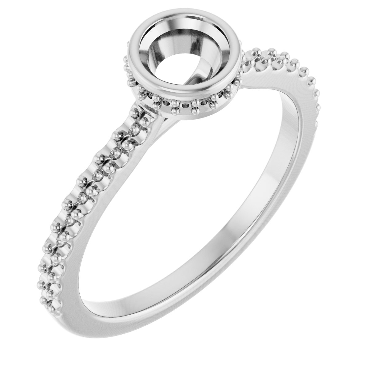 Hidden Halo-Style Engagement Ring