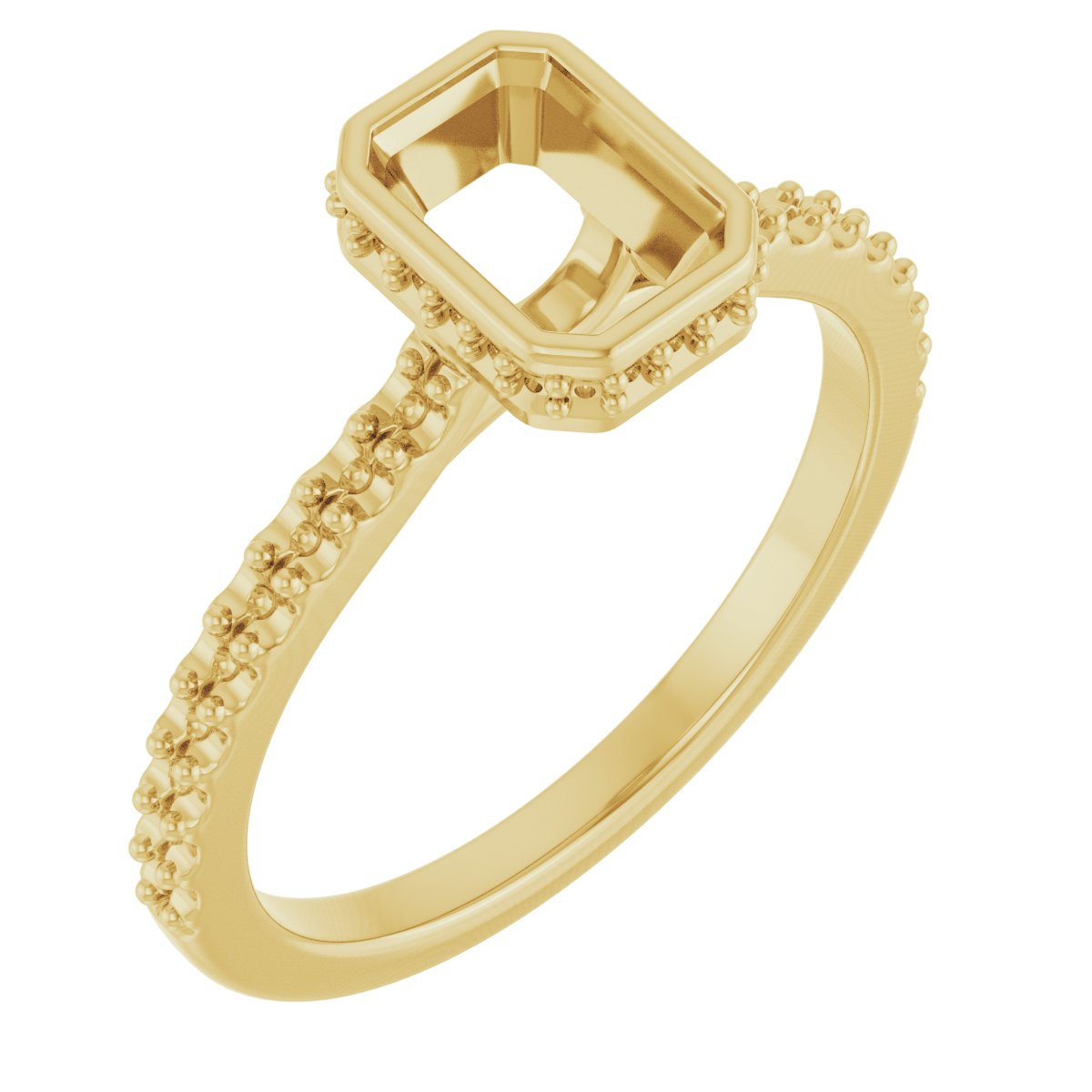 Hidden Halo-Style Engagement Ring