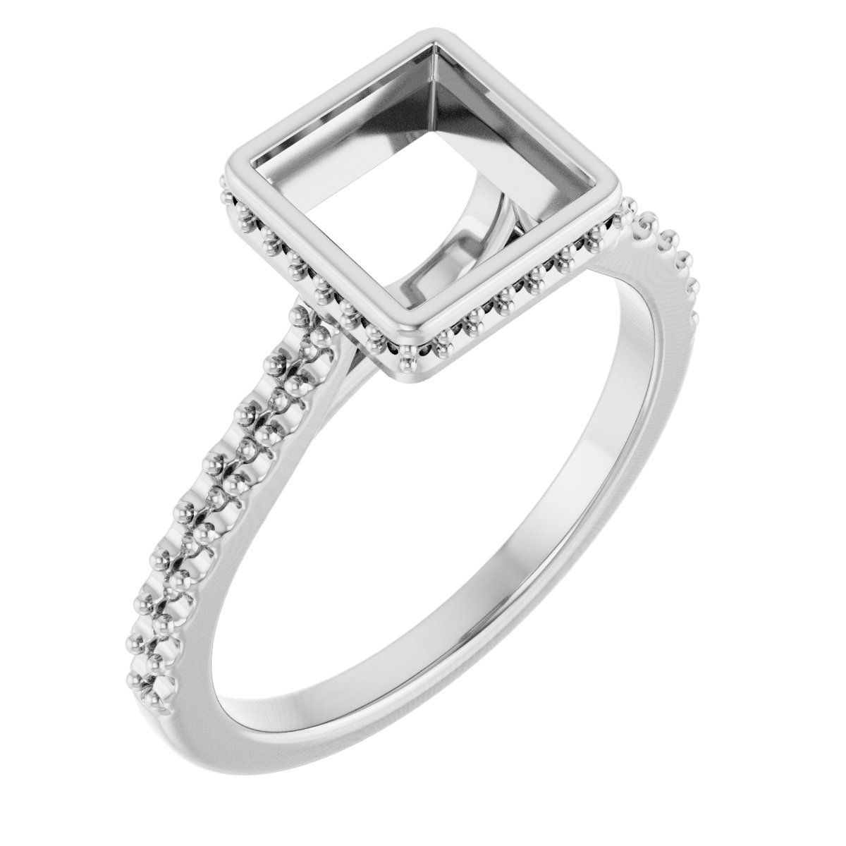 Hidden Halo-Style Engagement Ring
