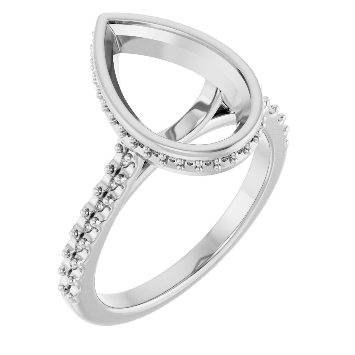 Hidden Halo-Style Engagement Ring
