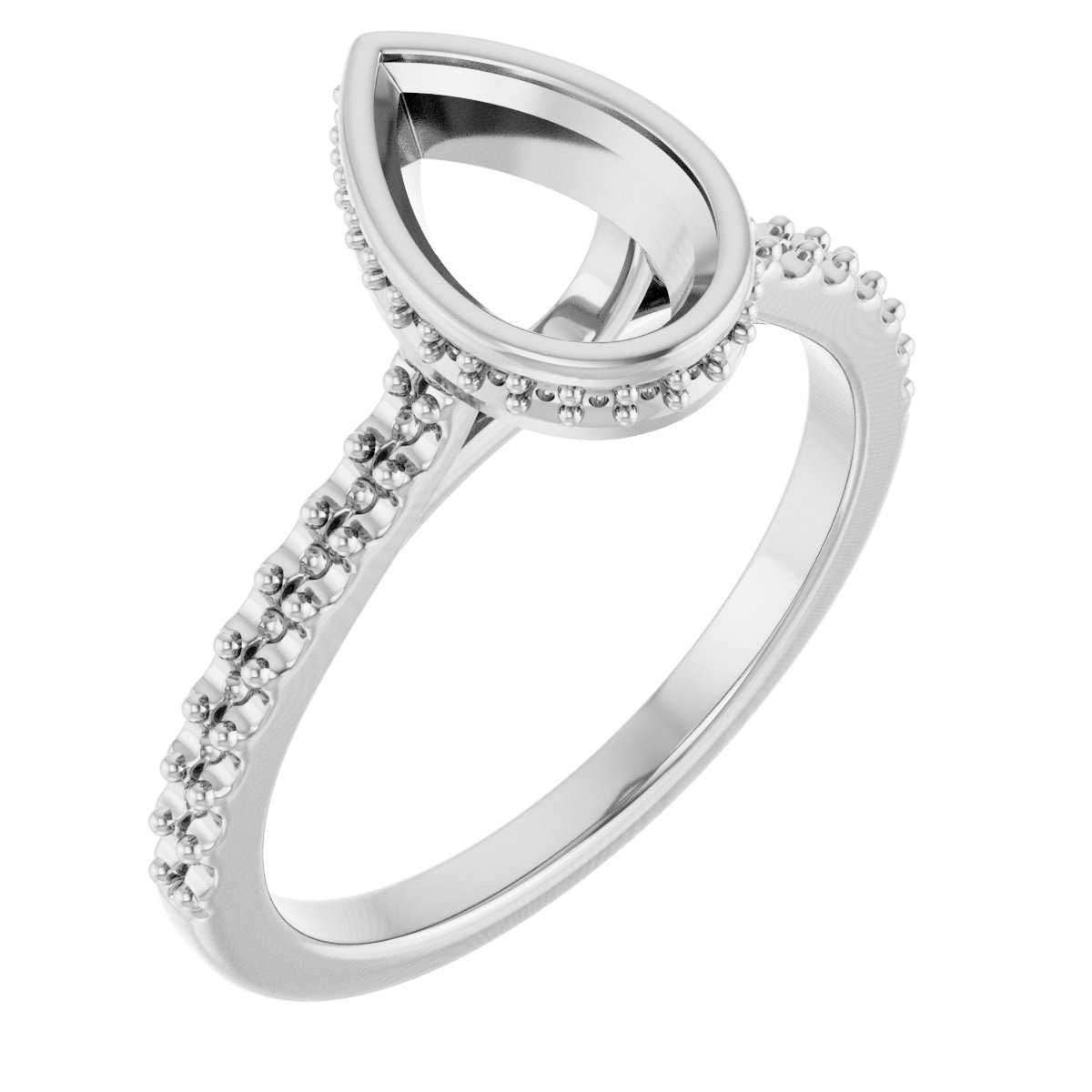 Hidden Halo-Style Engagement Ring