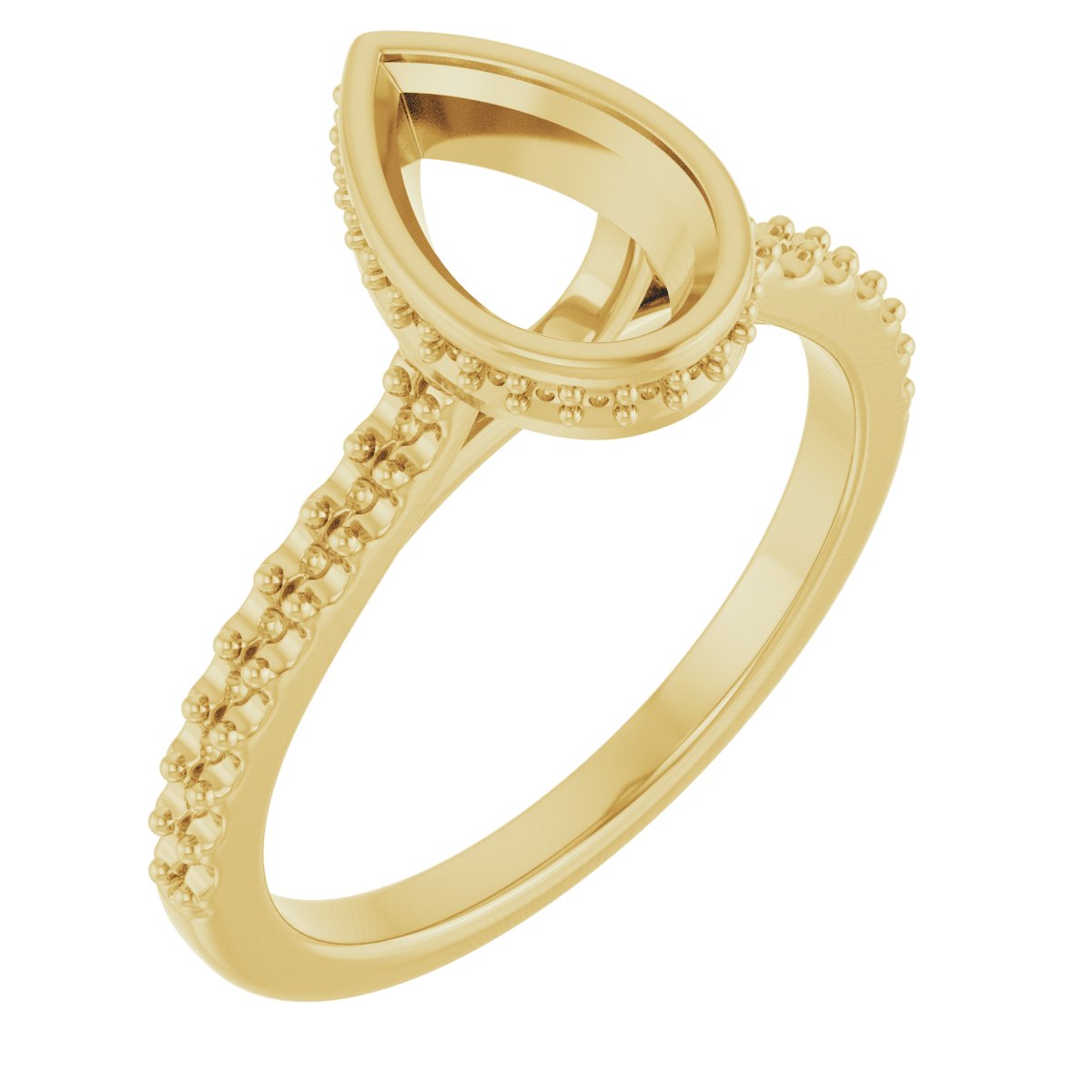 Hidden Halo-Style Engagement Ring