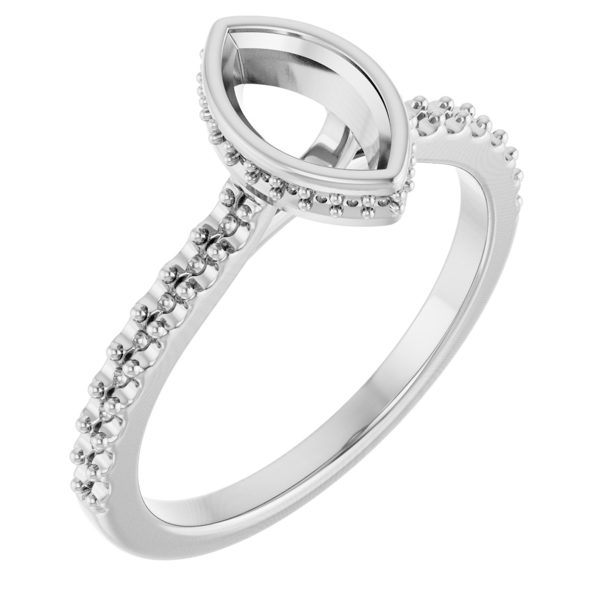 Hidden Halo-Style Engagement Ring