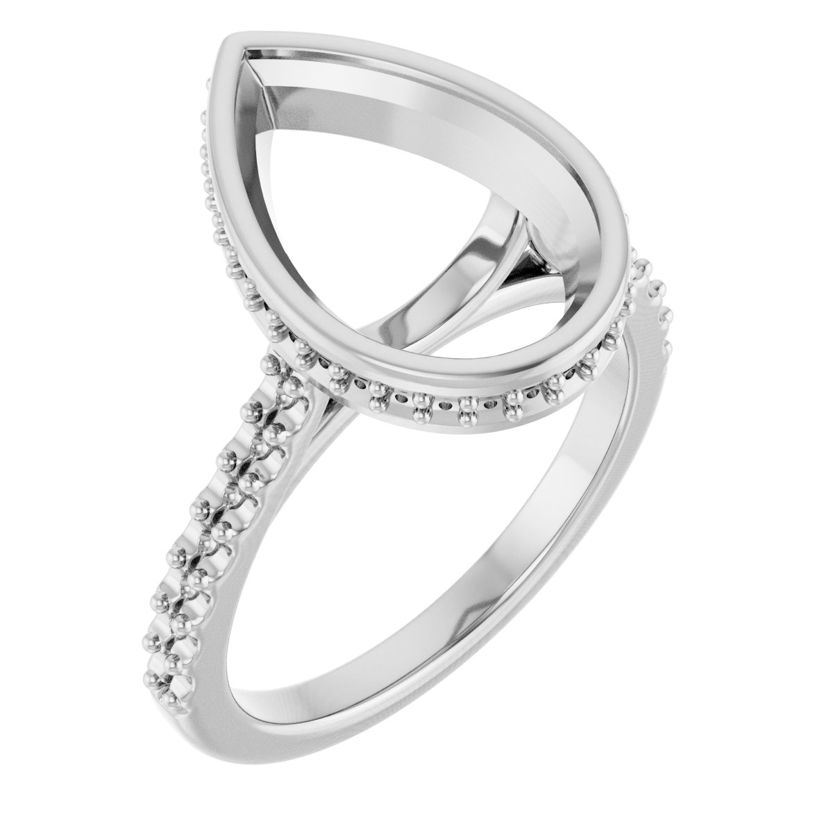 Hidden Halo-Style Engagement Ring