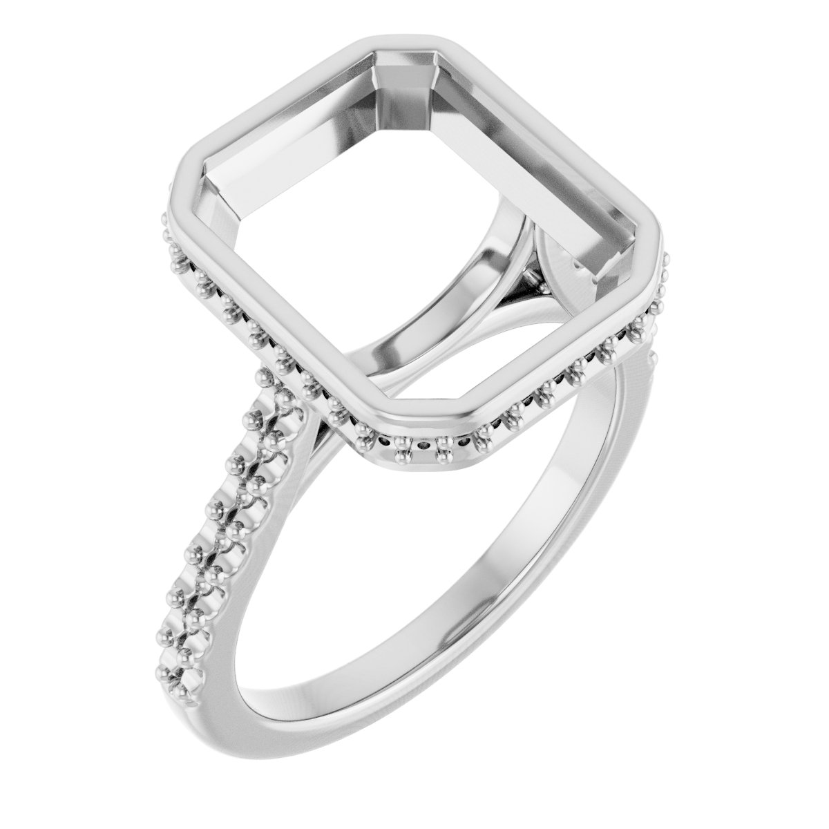 Hidden Halo-Style Engagement Ring