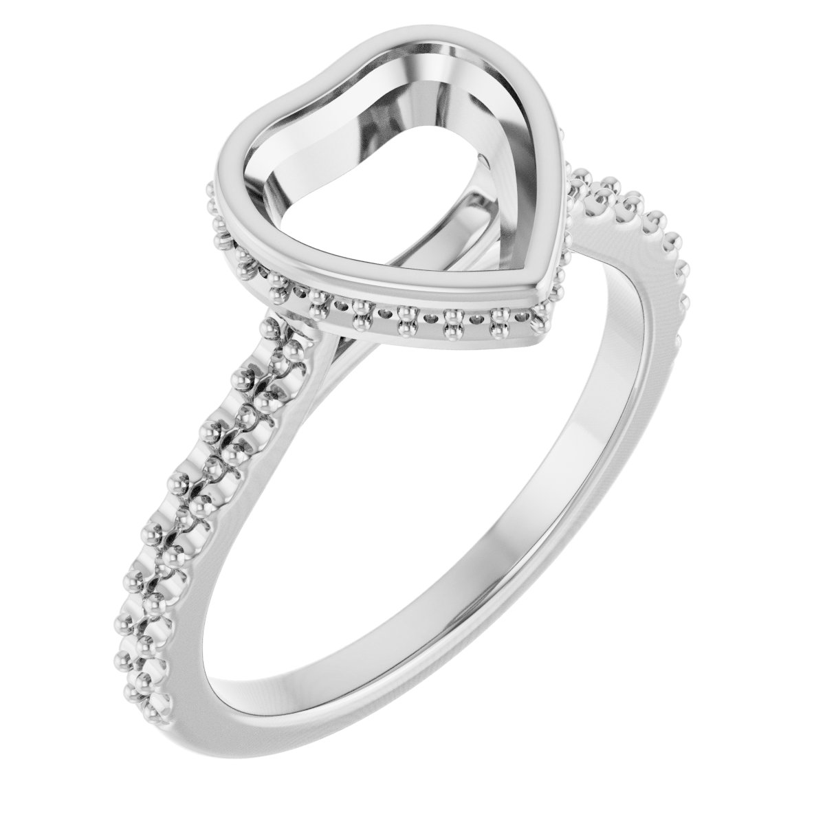 Hidden Halo-Style Engagement Ring