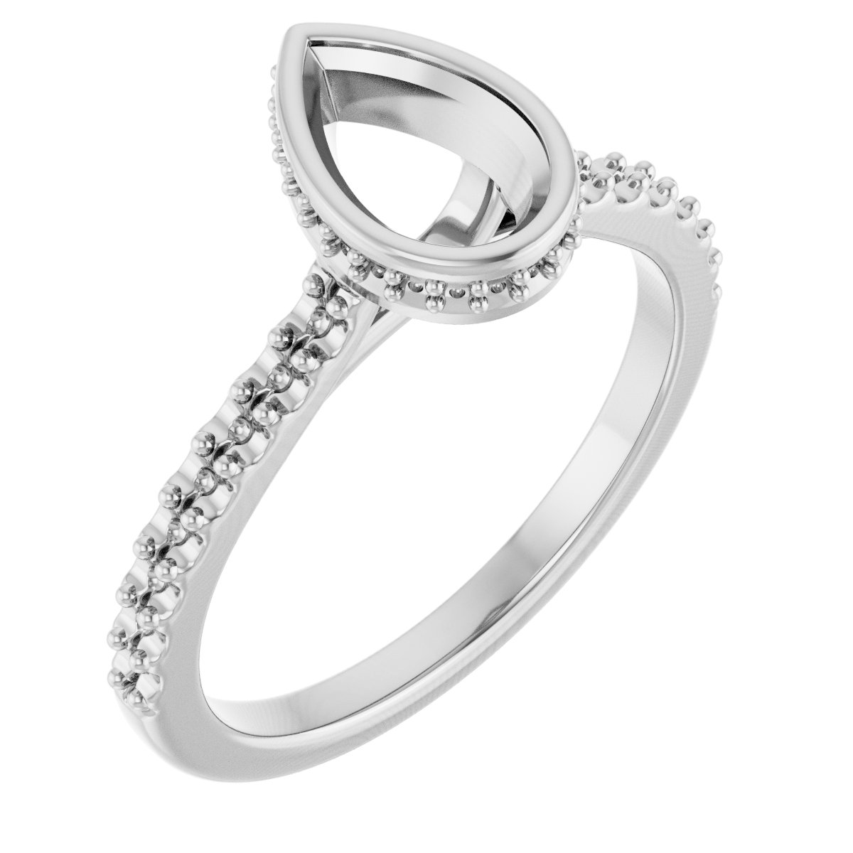Hidden Halo-Style Engagement Ring