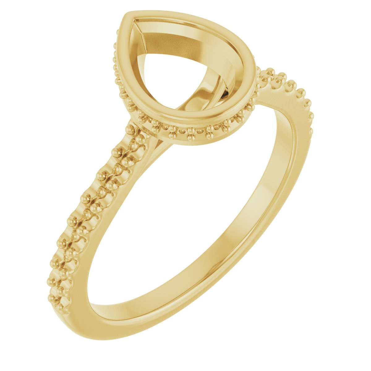 Hidden Halo-Style Engagement Ring