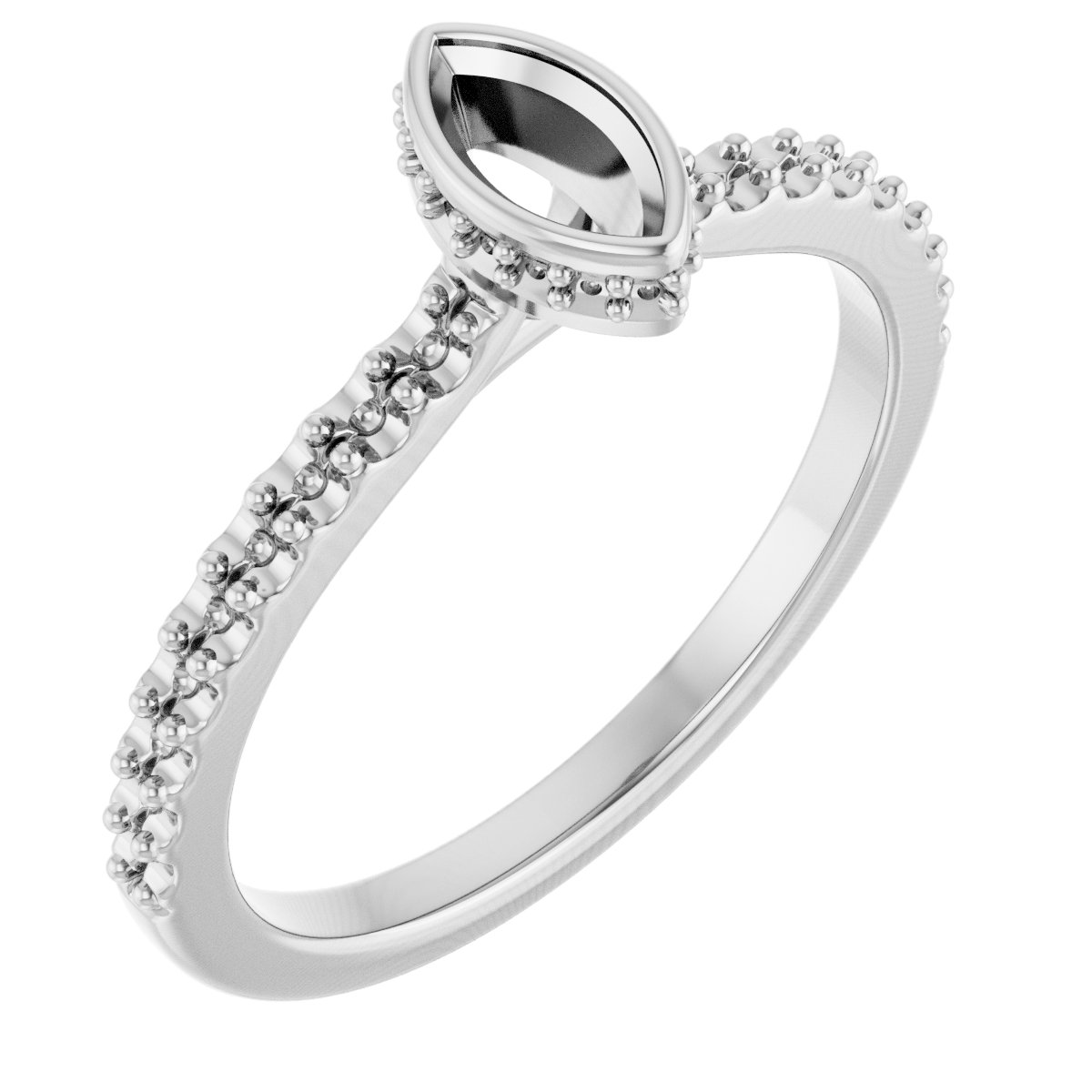 Hidden Halo-Style Engagement Ring