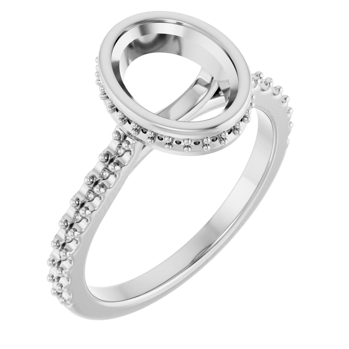Hidden Halo-Style Engagement Ring