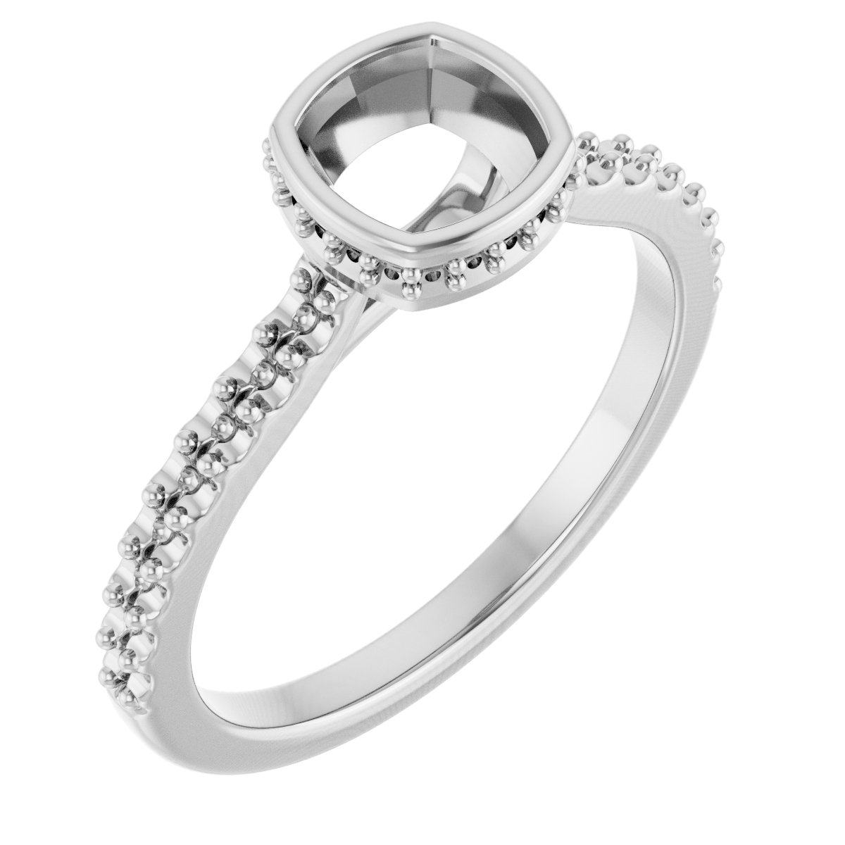 Hidden Halo-Style Engagement Ring
