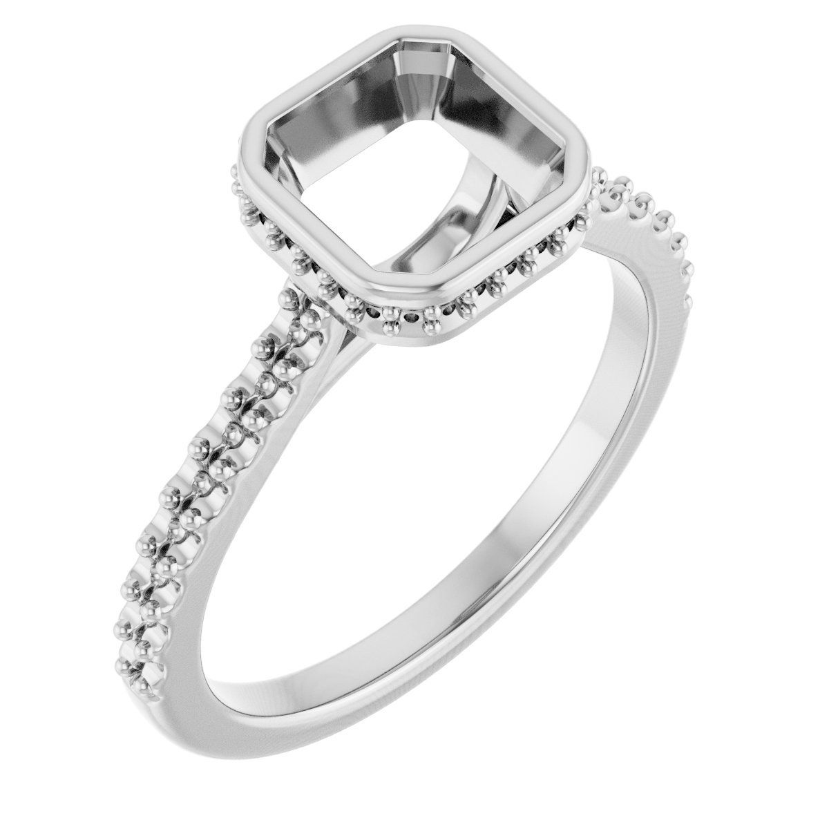 Hidden Halo-Style Engagement Ring