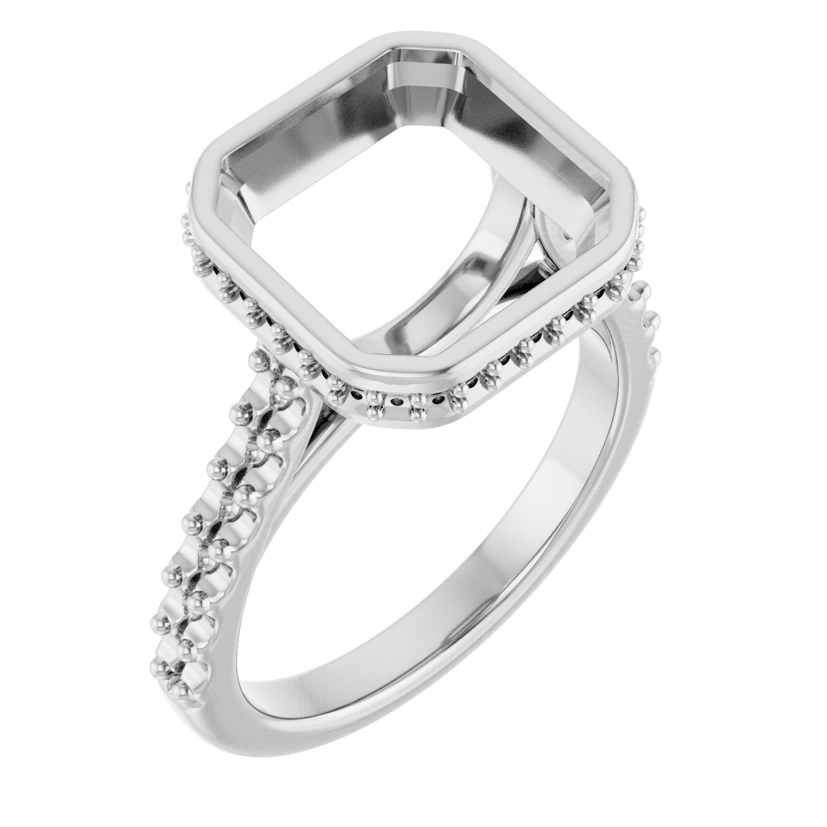 Hidden Halo-Style Engagement Ring