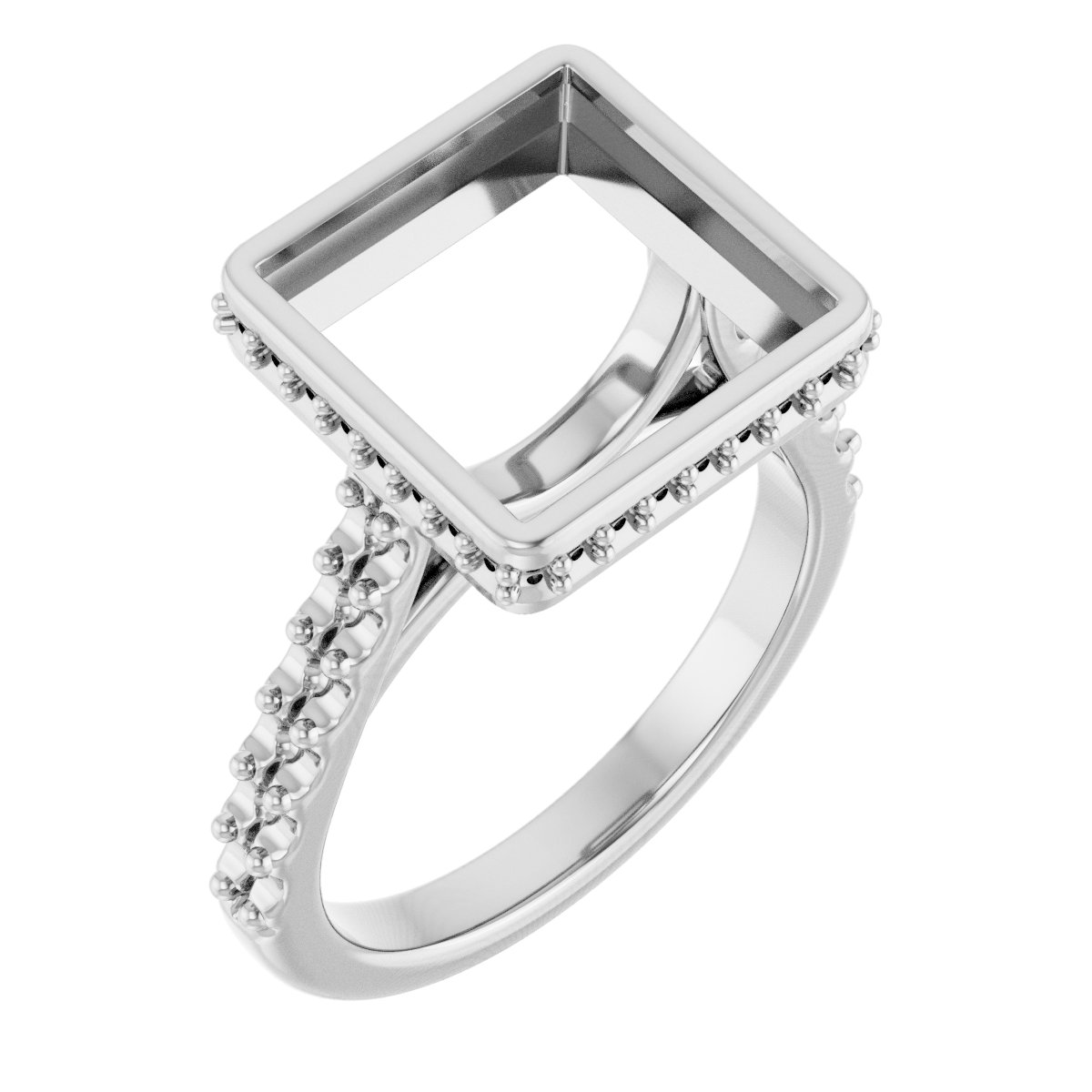 Hidden Halo-Style Engagement Ring