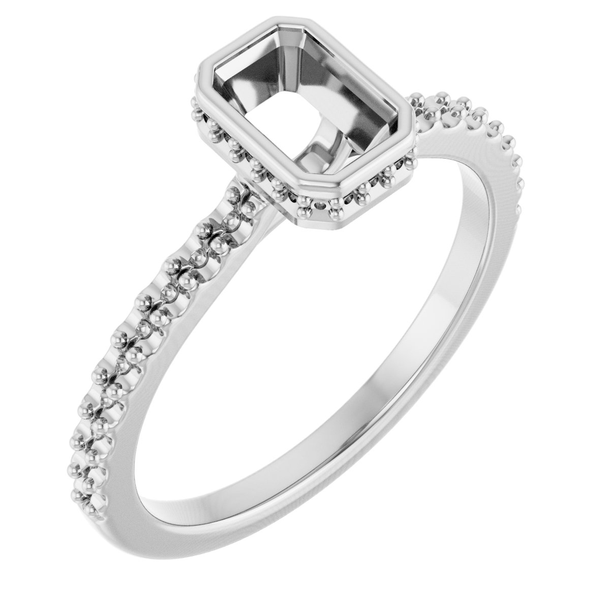 Hidden Halo-Style Engagement Ring
