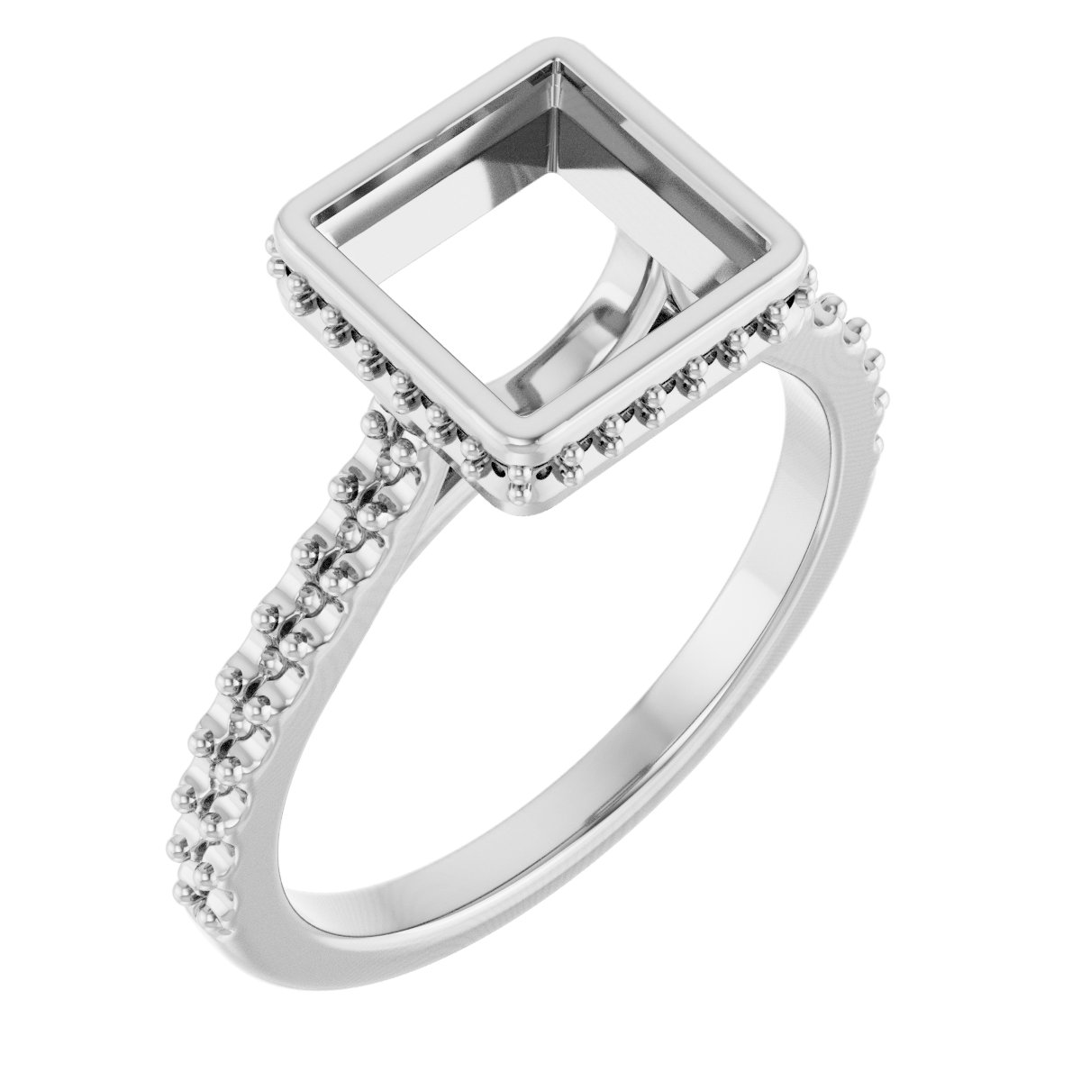 Hidden Halo-Style Engagement Ring