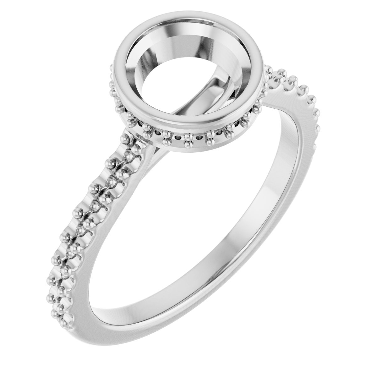 Hidden Halo-Style Engagement Ring