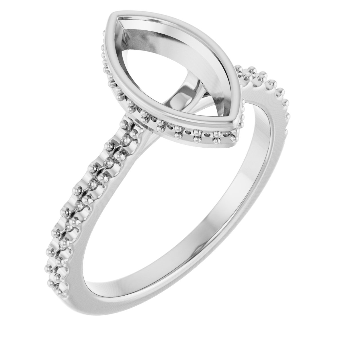 Hidden Halo-Style Engagement Ring