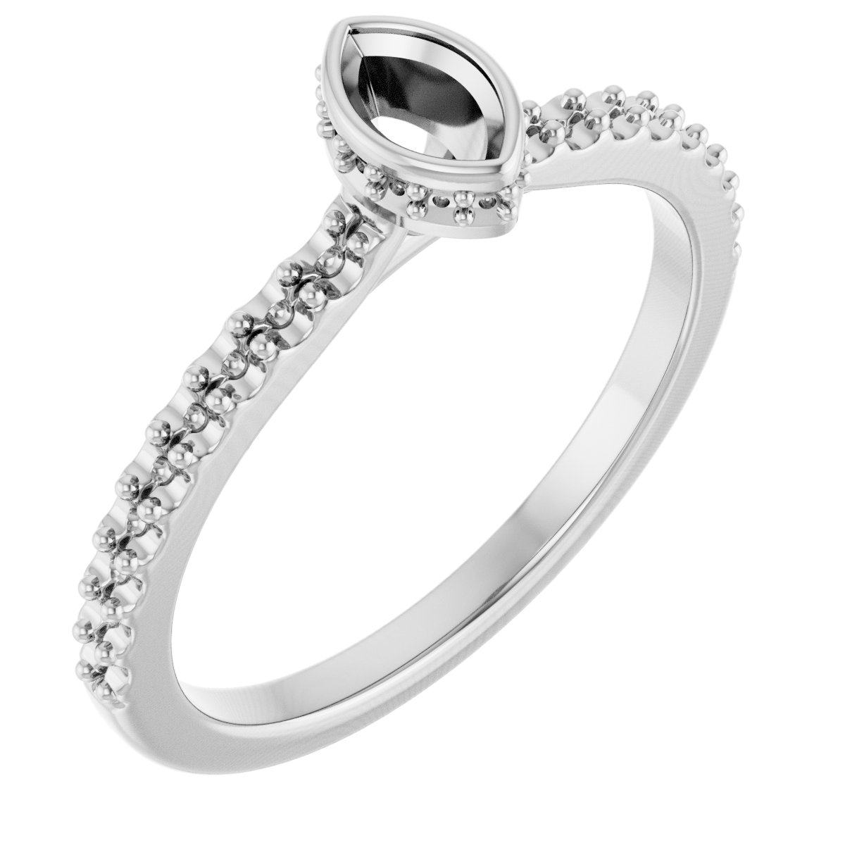 Hidden Halo-Style Engagement Ring