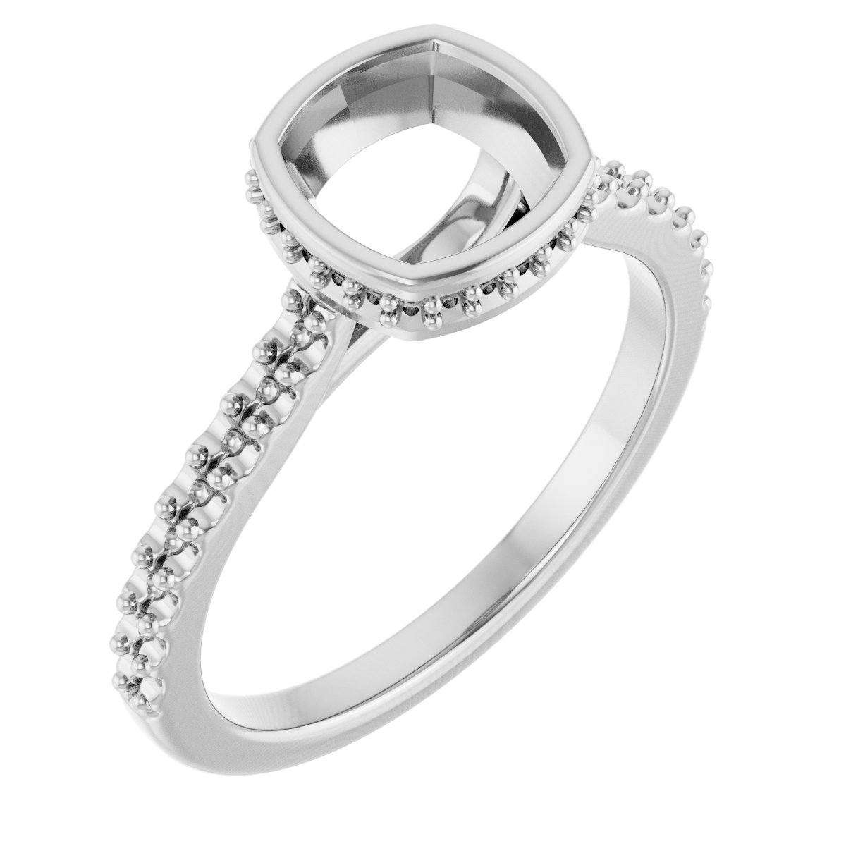 Hidden Halo-Style Engagement Ring