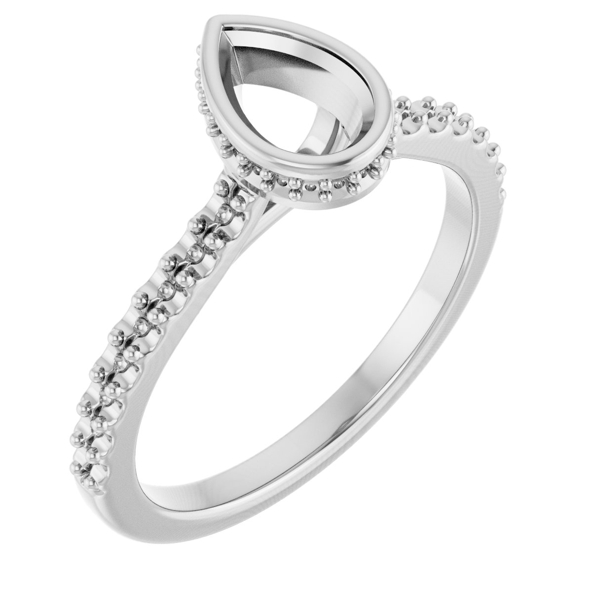 Hidden Halo-Style Engagement Ring