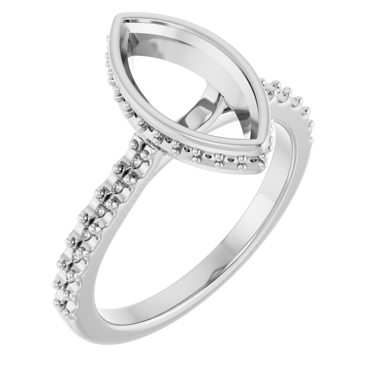 Hidden Halo-Style Engagement Ring