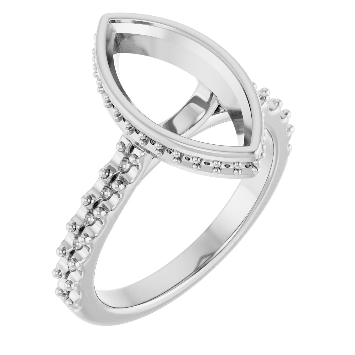 Hidden Halo-Style Engagement Ring