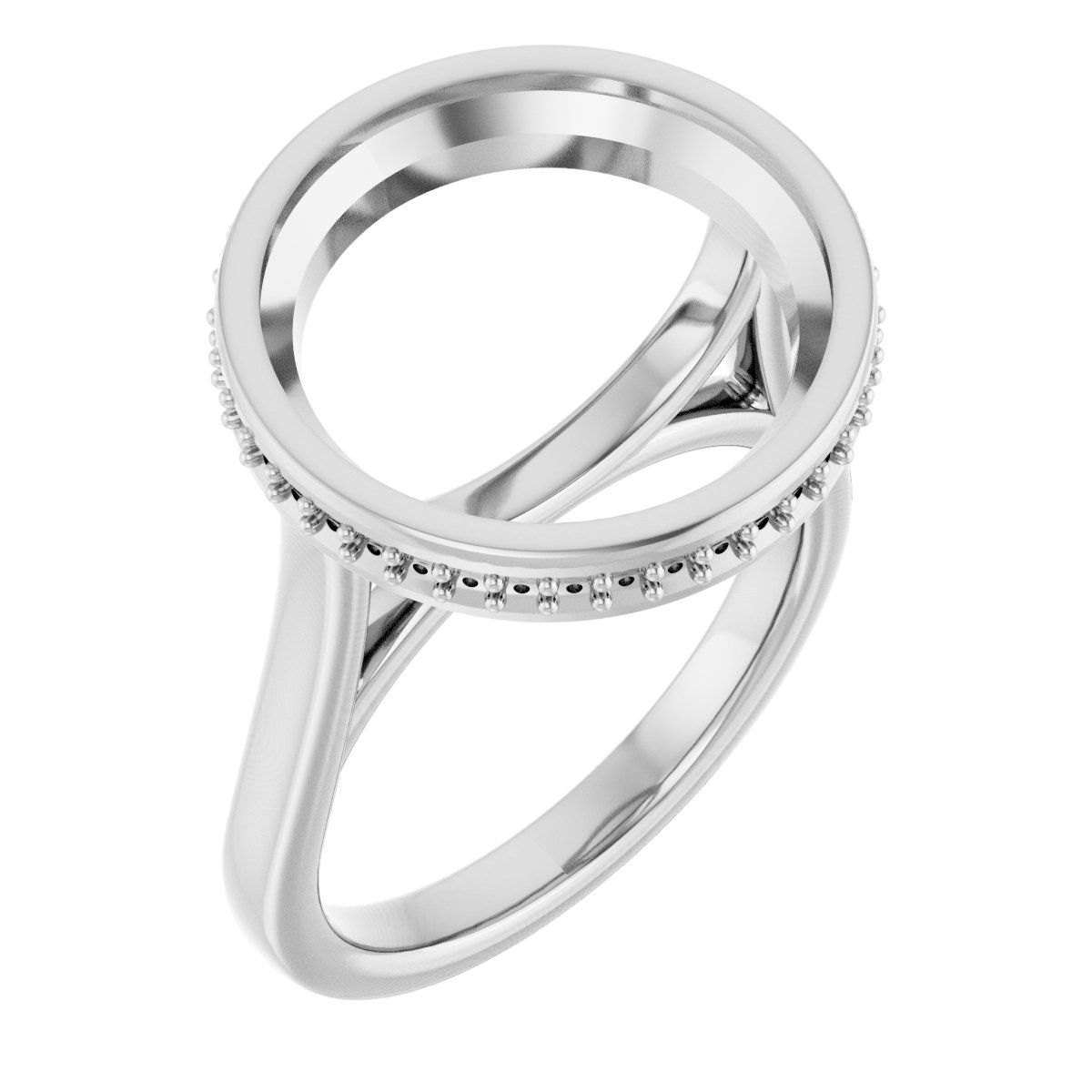 Hidden Halo-Style Engagement Ring