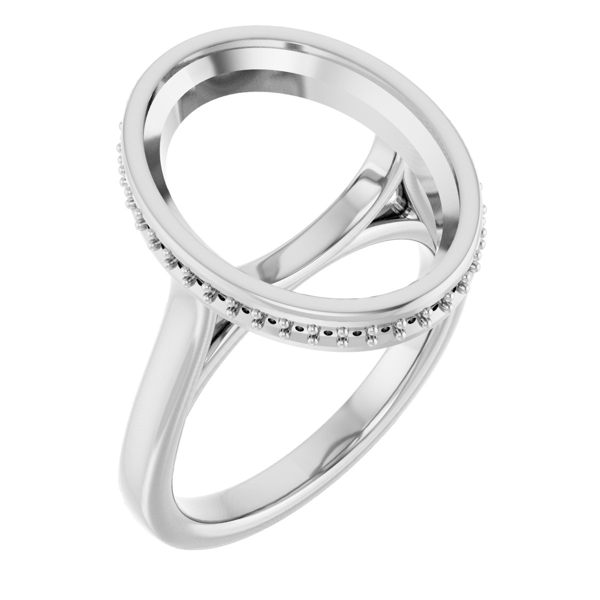 Hidden Halo-Style Engagement Ring
