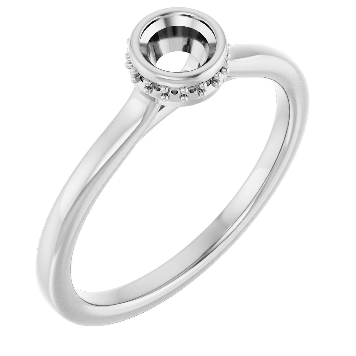 Hidden Halo-Style Engagement Ring