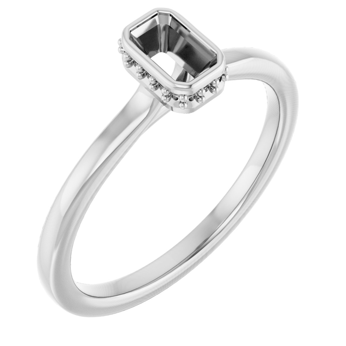Hidden Halo-Style Engagement Ring
