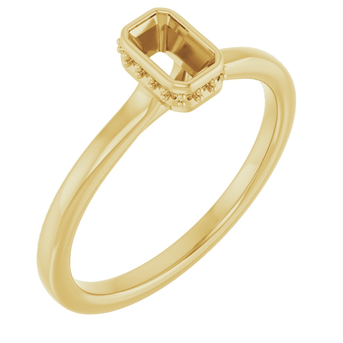 Hidden Halo-Style Engagement Ring