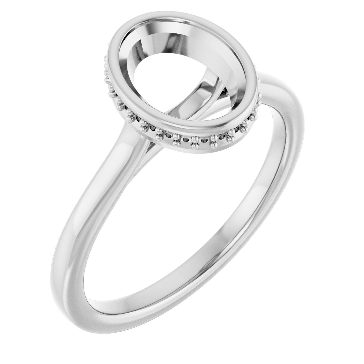 Hidden Halo-Style Engagement Ring