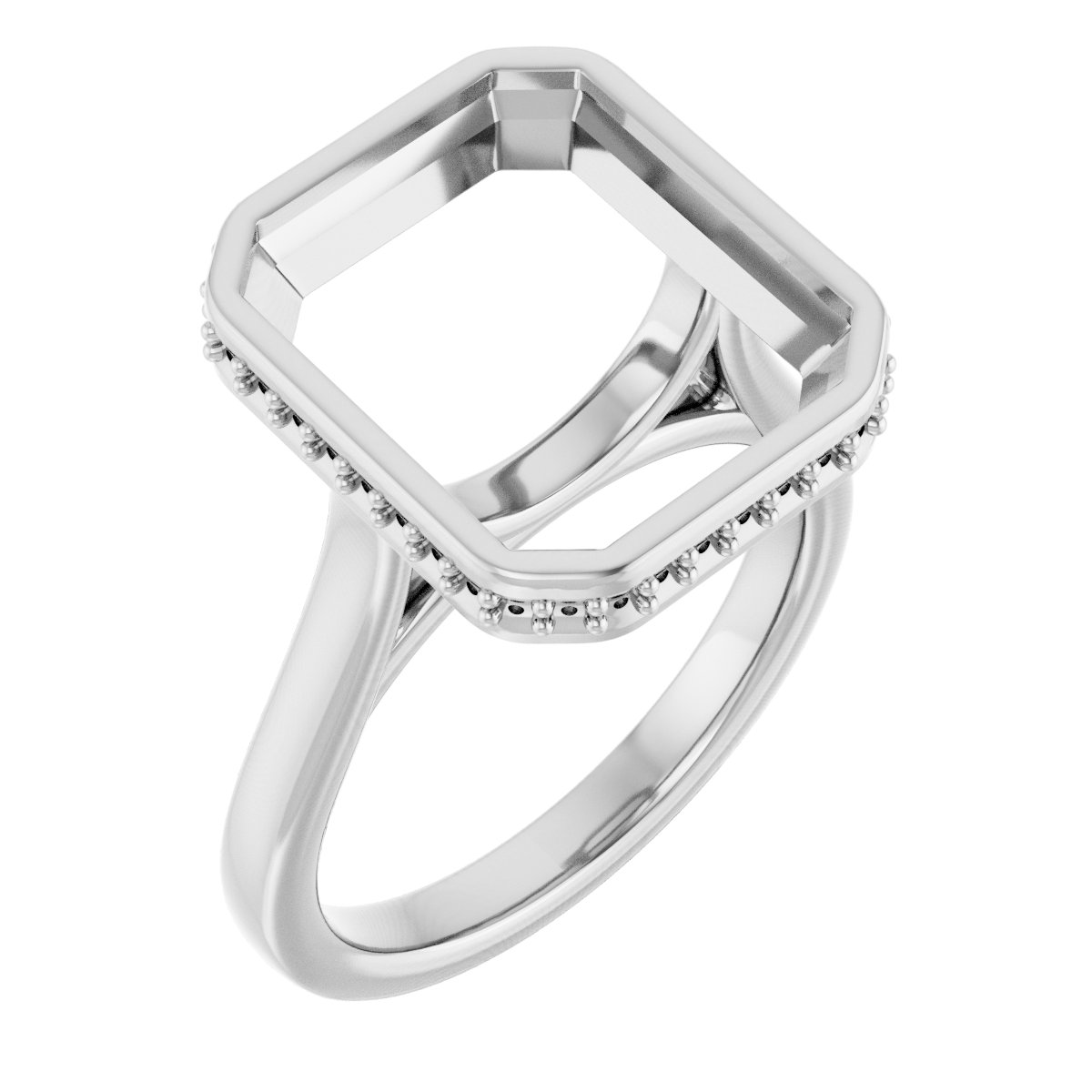 Hidden Halo-Style Engagement Ring