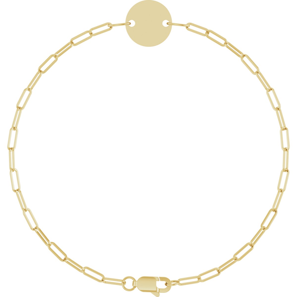 Engravable Disc Bracelet
