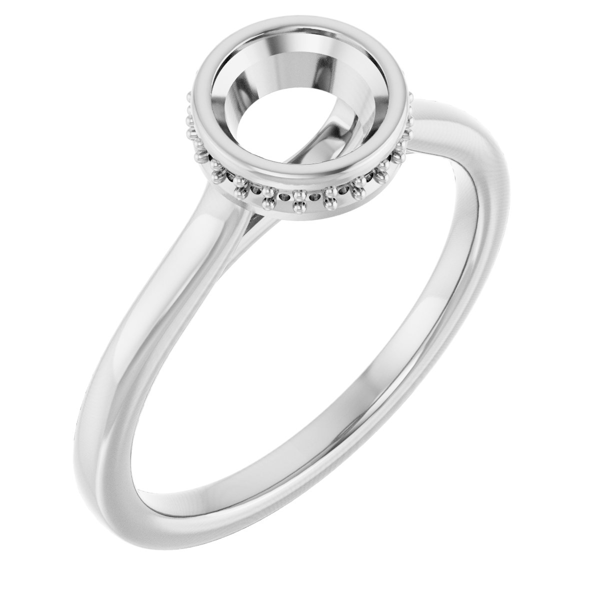 Hidden Halo-Style Engagement Ring