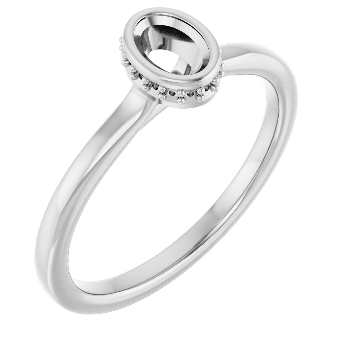 Hidden Halo-Style Engagement Ring