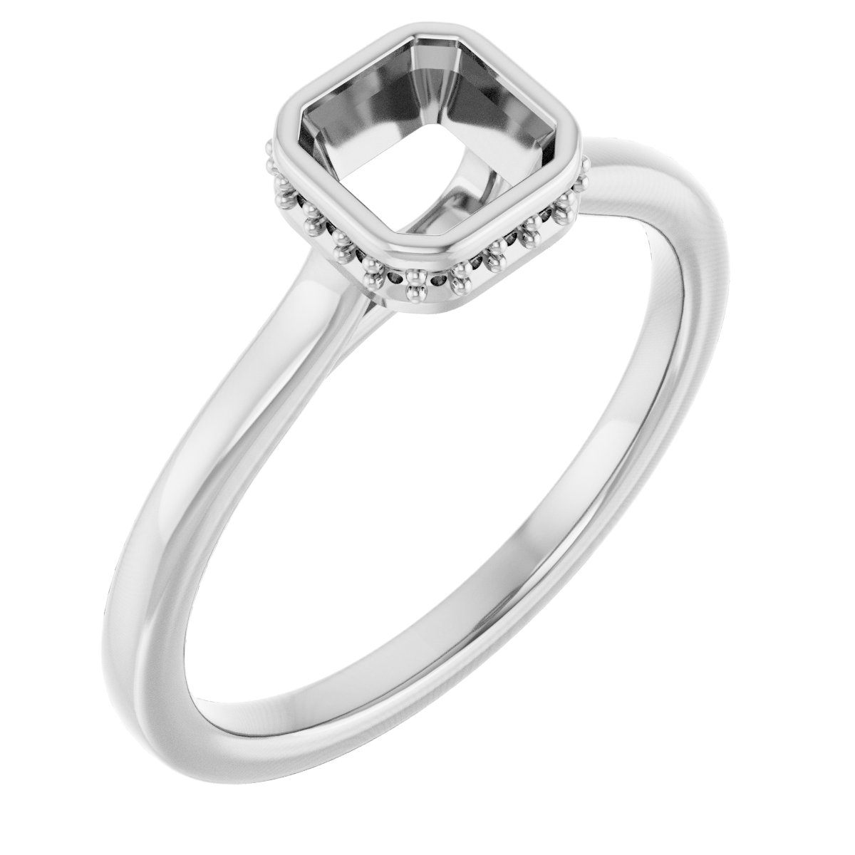 Hidden Halo-Style Engagement Ring