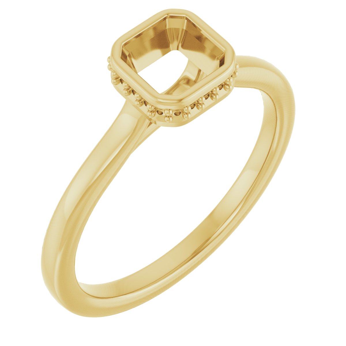 Hidden Halo-Style Engagement Ring