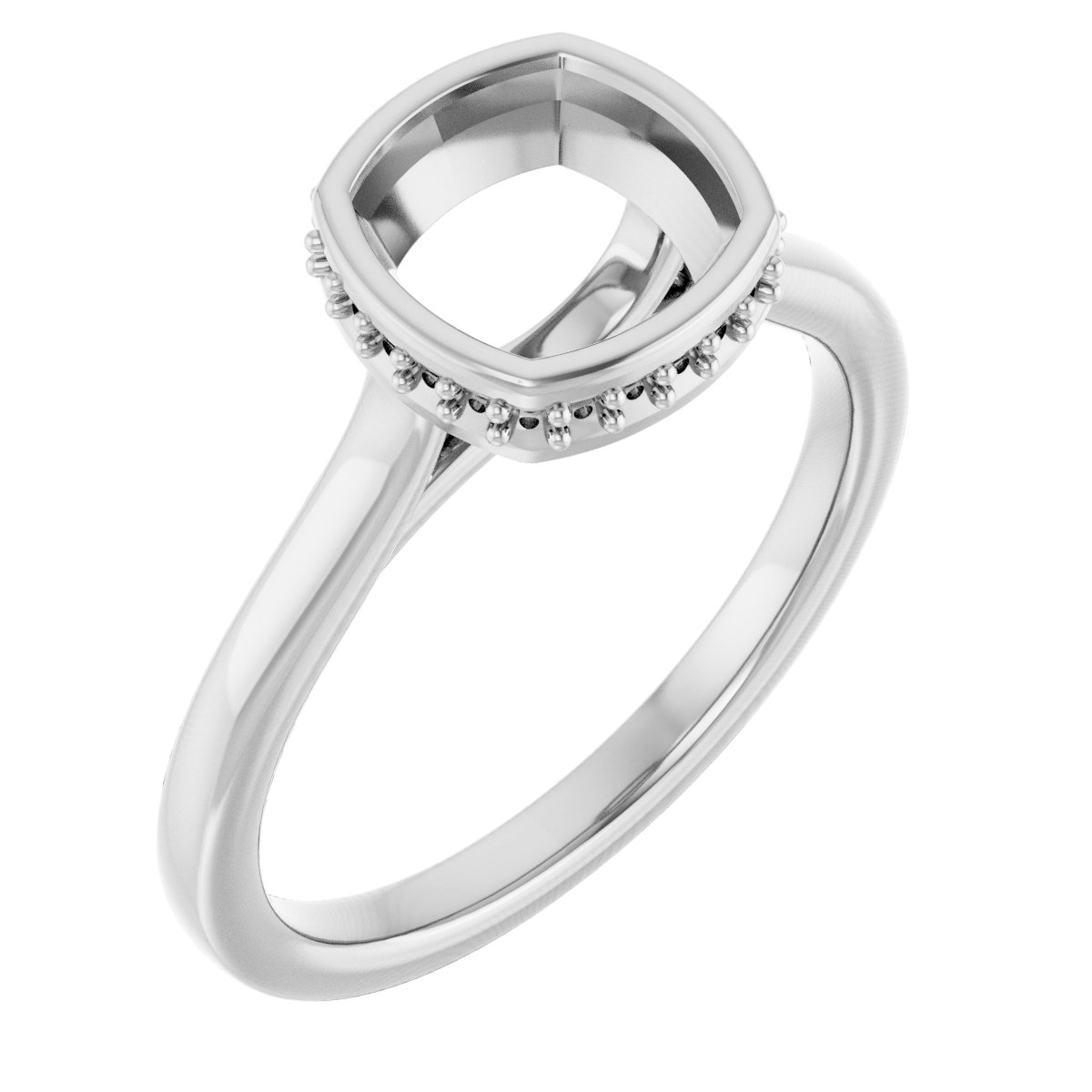 Hidden Halo-Style Engagement Ring