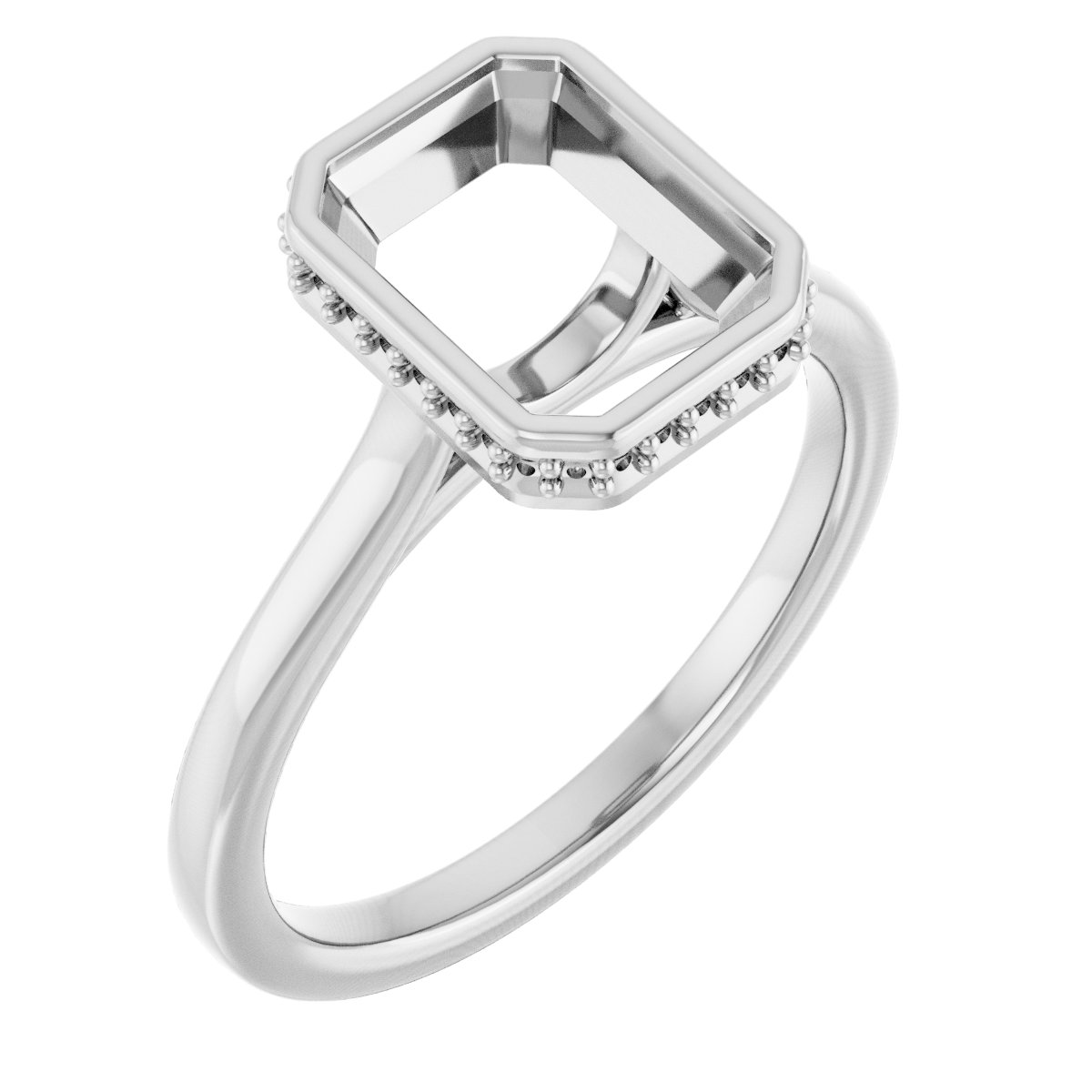 Hidden Halo-Style Engagement Ring