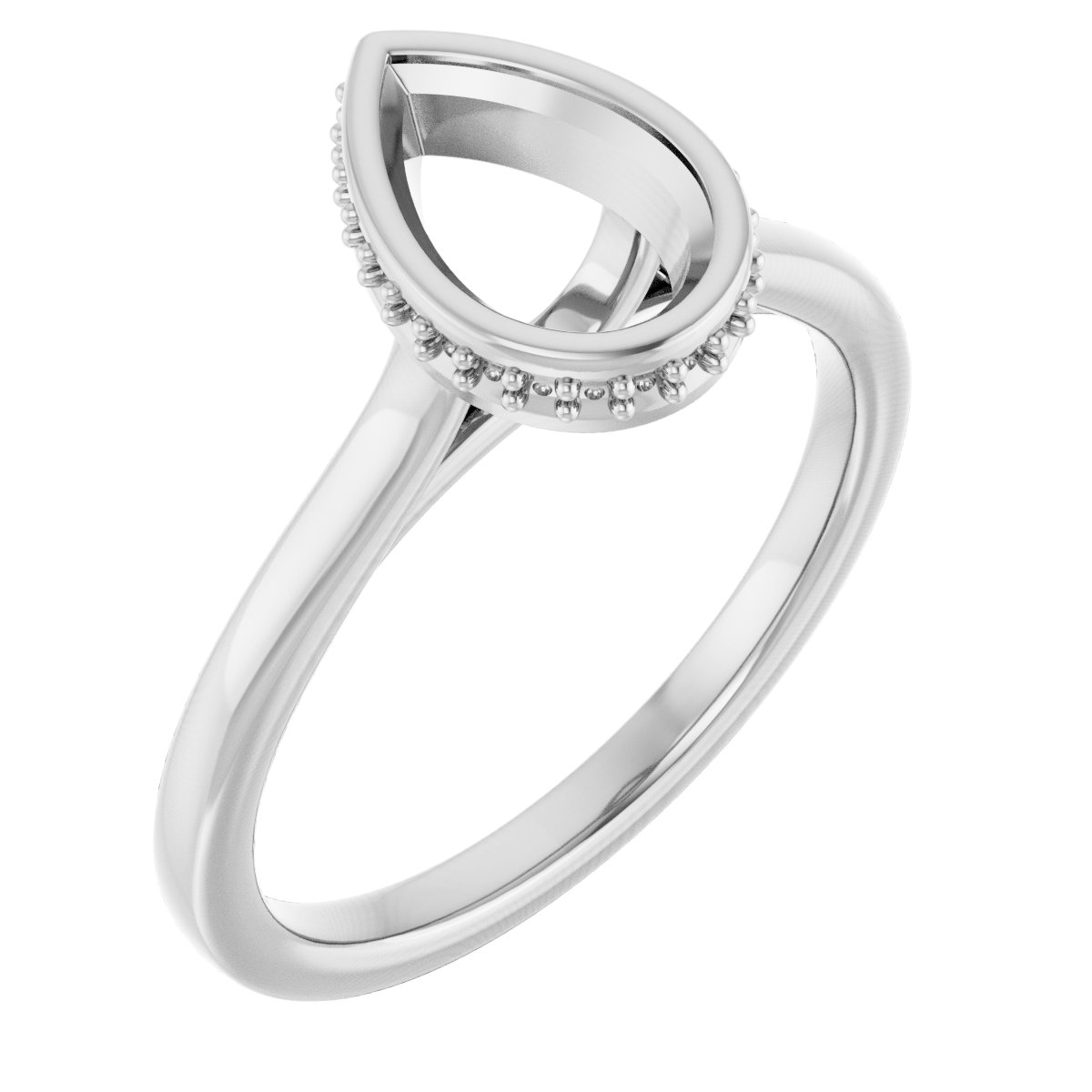 Hidden Halo-Style Engagement Ring